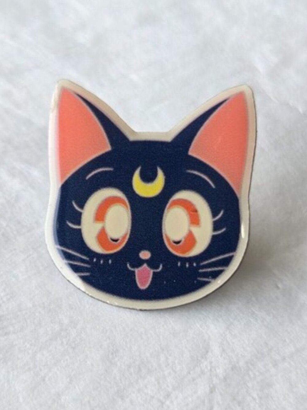 Sailor Moon Luna Lapel Pin Anime Manga Japan Cat Pinback Costume Fashion Jewelry